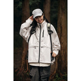 Unisex Jacket Shell Jacket Baggy Coat Men's and Women's Couple's Stand Collar Jacket